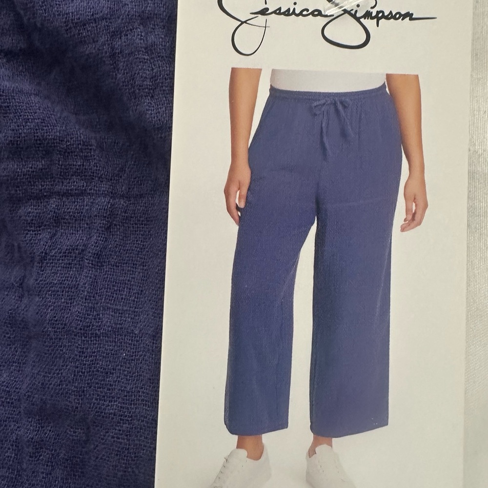 Jessica Simpson Women's Navy Wide Leg Pants